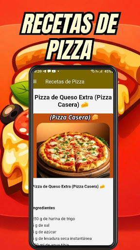 Recetas de Pizza ekran görüntüsü