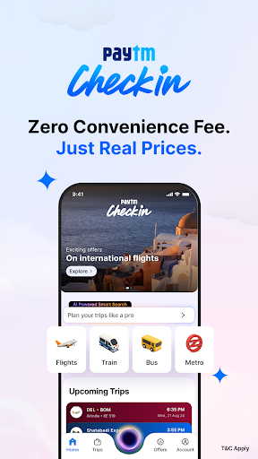 Paytm Checkin Flight Train Bus ekran görüntüsü