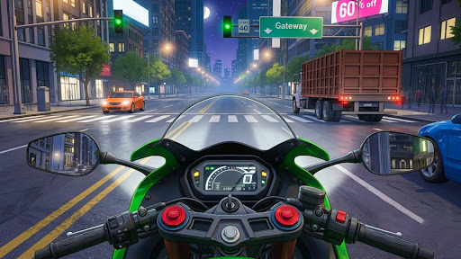 Moto Traffic Rider 3D Rush ekran görüntüsü