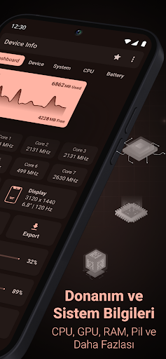 Cihaz Bilgisi: CPU'su, Sistem ekran görüntüsü