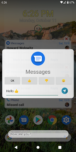 Notification Widget ekran görüntüsü