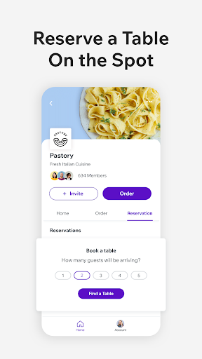 Dine by Wix ekran görüntüsü
