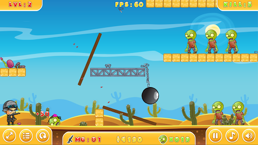 shoot zombies Gibbets ekran görüntüsü