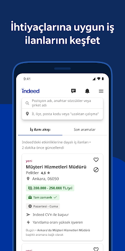 Indeed İş Arama ekran görüntüsü