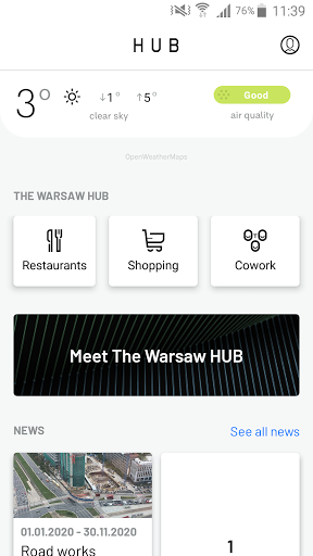 Warsaw Hub ekran görüntüsü