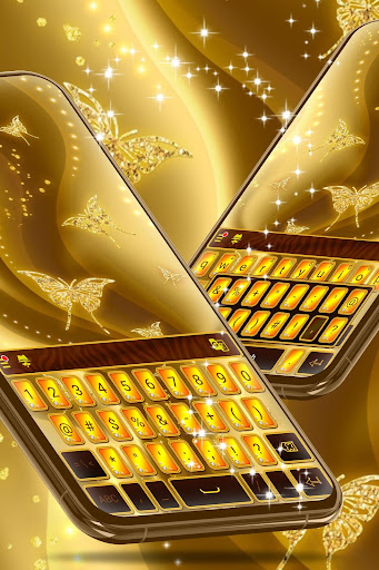 Gold Keyboard For WhatsApp ekran görüntüsü