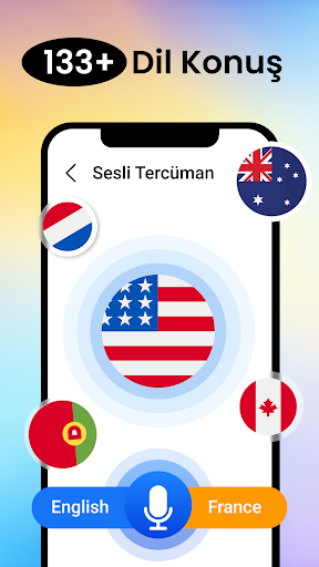 Tüm dillerde sesli tercüman ekran görüntüsü