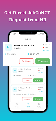 Hire22 Anonymous AI Job search ekran görüntüsü