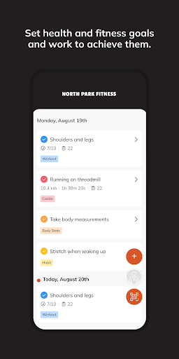 North Park Fitness App ekran görüntüsü