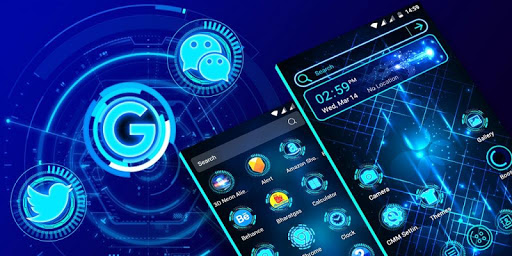 Technology Launcher Theme ekran görüntüsü