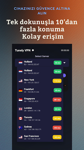 Tunely VPN - Hızlı & Güvenli ekran görüntüsü