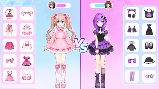 Anime Dress Up and Makeup Game ekran görüntüsü