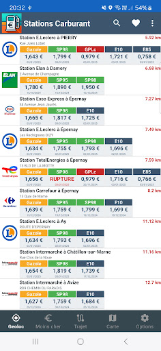 Stations Carburant Infos Prix ekran görüntüsü