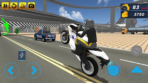 Police Stunt Bike Simulator ekran görüntüsü