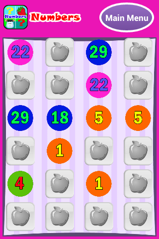 Numbers - Kids Memory Game ekran görüntüsü