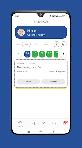 Nursely App ekran görüntüsü