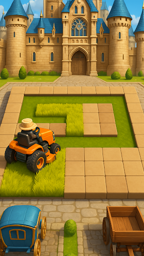 Mow the Lawn: Grass Cut Puzzle ekran görüntüsü