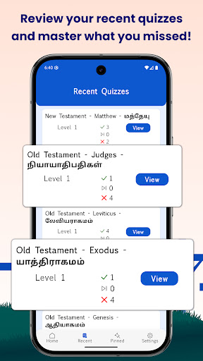 Tamil Bible Quiz ekran görüntüsü