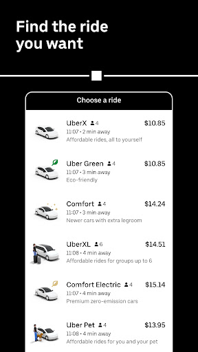 Uber Lite ekran görüntüsü
