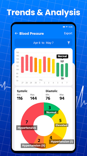 Blood Pressure App Pro ekran görüntüsü