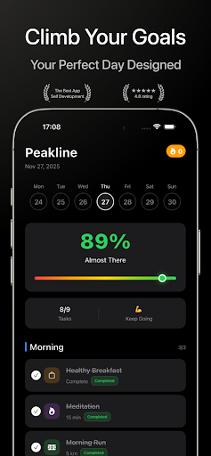 Peakline AI - Level Up Daily ekran görüntüsü