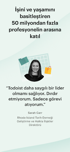 Todoist: To do list ve Takvim ekran görüntüsü