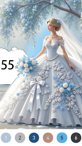 Gown Color by Number Book ekran görüntüsü