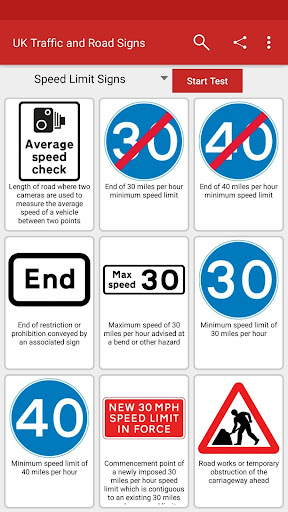 UK Traffic and Road Signs ekran görüntüsü