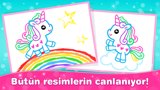 Kız oyunlar çocuk boyama oyunu ekran görüntüsü