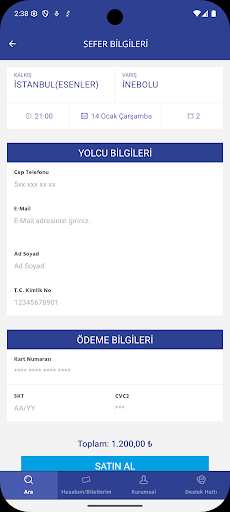 Aksakal Seyahat ekran görüntüsü