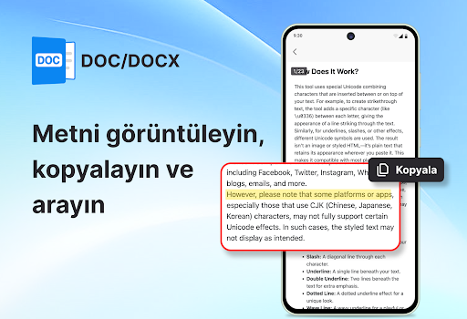 Belge Okuyucu PDF Düzenleyici ekran görüntüsü