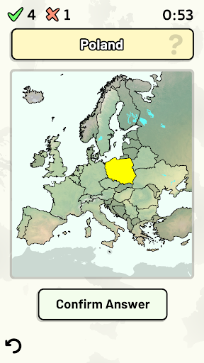Countries of Europe Quiz ekran görüntüsü