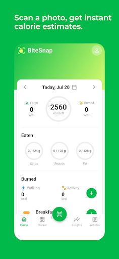 BiteSnap: AI Kalori Sayacı ekran görüntüsü