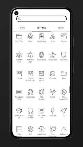 Arcticons Black - Icon Pack ekran görüntüsü