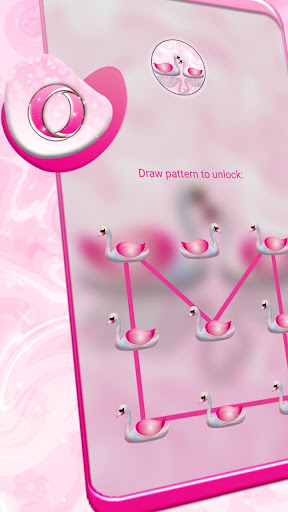 Swan Pink Love Launcher Theme ekran görüntüsü