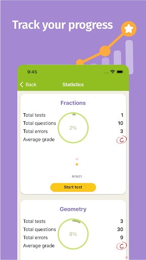Math Tests: learn mathematics ekran görüntüsü