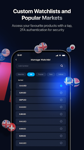 Moneta Markets AppTrader ekran görüntüsü