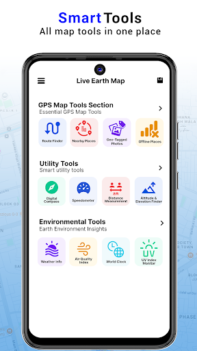 Earth Map App - Live Cam View ekran görüntüsü