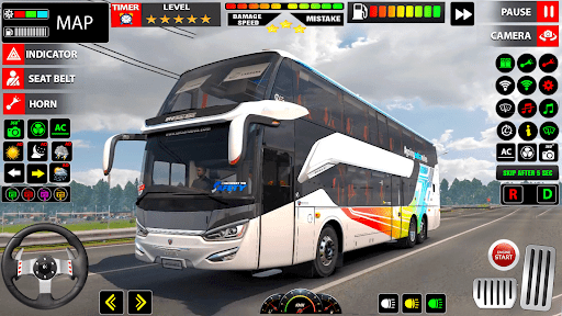 Bus Driving Modern Bus Game ekran görüntüsü