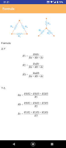 Star-Delta Calculator ekran görüntüsü