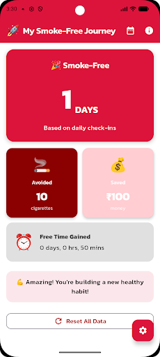 Smoking Quit Tracker ekran görüntüsü
