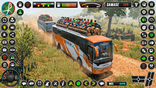 Offroad Bus Sim Driving Game ekran görüntüsü
