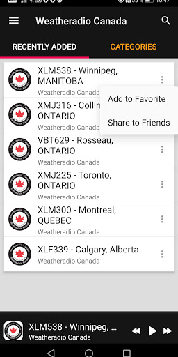 Weatheradio Canada Online ekran görüntüsü
