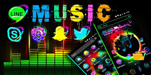 Music Launcher Theme ekran görüntüsü