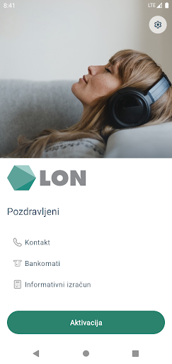 Mobilna banka mLON ekran görüntüsü