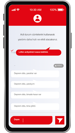 Afad Acil Çağrı ekran görüntüsü