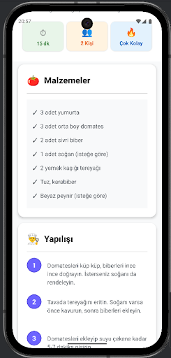 Kolay Tatlı ve Yemek Tarifleri ekran görüntüsü