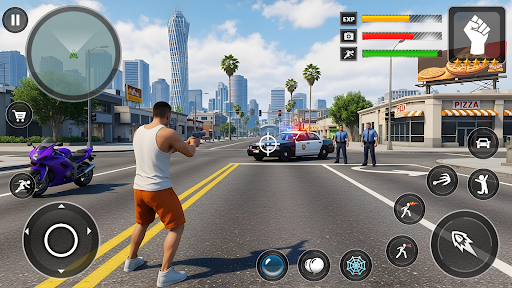 Crime Car City Gangster Games ekran görüntüsü