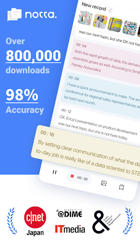Notta-Transcribe Audio to Text ekran görüntüsü