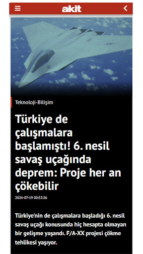 Yeni Akit ekran görüntüsü